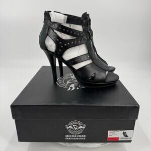 Nwt Milwaukee Leather MBL9452 Women's Black Stiletto Heeled Fashion Casual heels